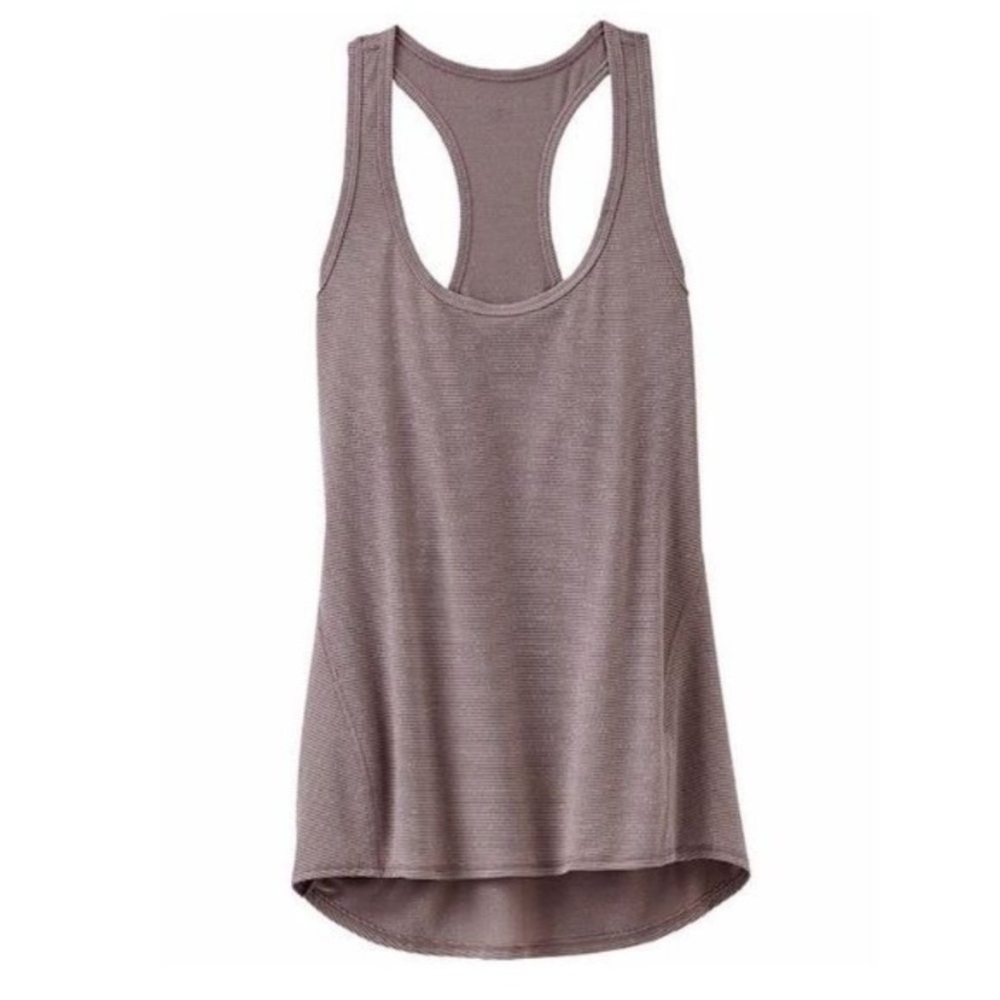 Athleta Shimmer Stripe Chi Racerback tank top